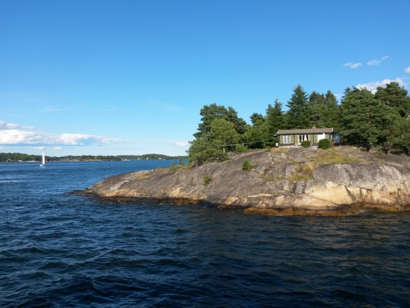 Hangulatos nyaraló egy Stockholm környéki kis szigeten
